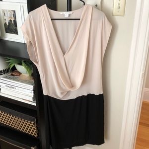 DVF 100% Silk Two Tone Dress